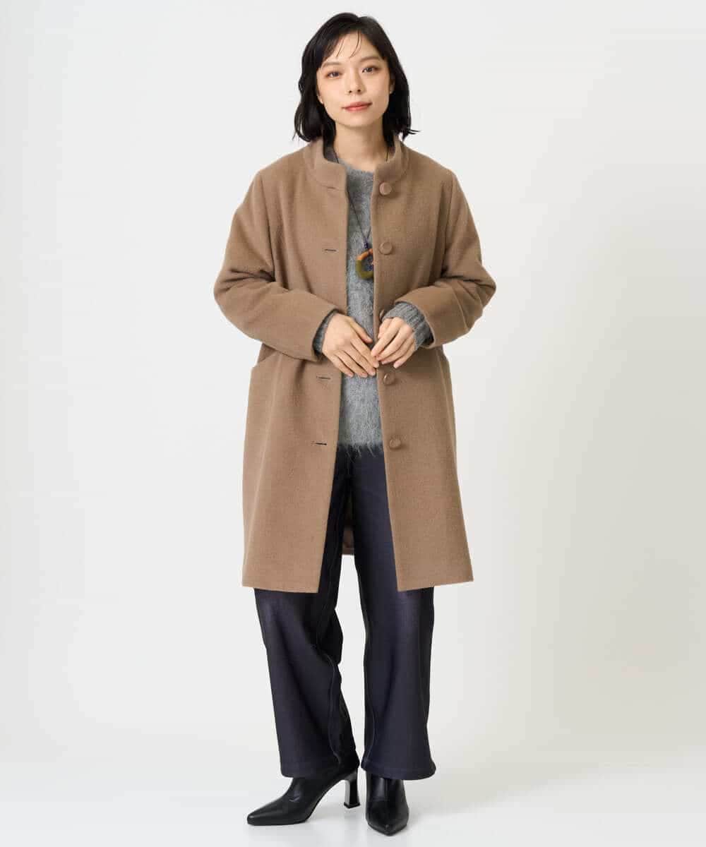 NHFAH36330 GIANNI LO GIUDICE(小さいサイズ)(メゾン ドゥ サンク) アルパカファーニット グレー