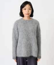 NHFAH36330 GIANNI LO GIUDICE(小さいサイズ)(メゾン ドゥ サンク) アルパカファーニット グレー