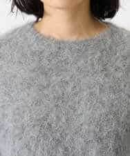 NHFAH36330 GIANNI LO GIUDICE(小さいサイズ)(メゾン ドゥ サンク) アルパカファーニット グレー