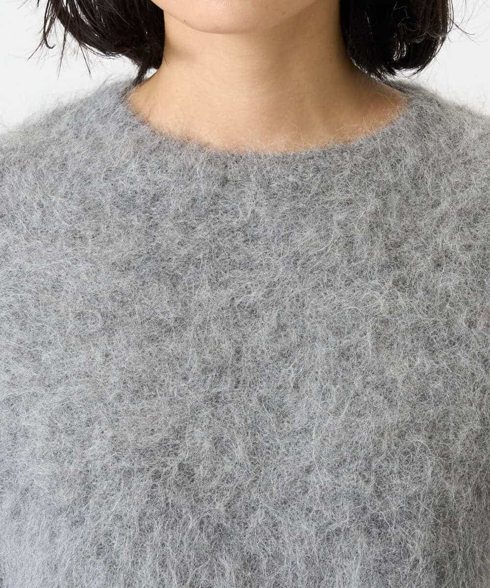 NHFAH36330 GIANNI LO GIUDICE(小さいサイズ)(メゾン ドゥ サンク) アルパカファーニット グレー