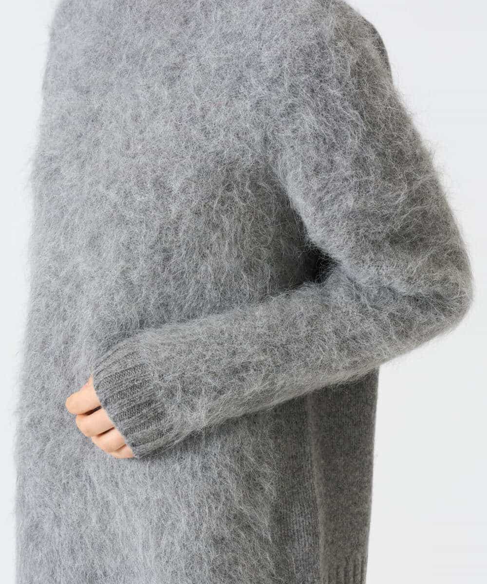 NHFAH36330 GIANNI LO GIUDICE(小さいサイズ)(メゾン ドゥ サンク) アルパカファーニット グレー
