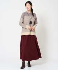 NHFAH41230 GIANNI LO GIUDICE(小さいサイズ)(メゾン ドゥ サンク) ミックスヤーンニット ライトブルー