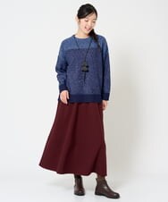 NHFAH41230 GIANNI LO GIUDICE(小さいサイズ)(メゾン ドゥ サンク) ミックスヤーンニット ライトブルー