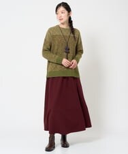 NHFAH41230 GIANNI LO GIUDICE(小さいサイズ)(メゾン ドゥ サンク) ミックスヤーンニット ライトブルー