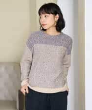 NHFAH41230 GIANNI LO GIUDICE(小さいサイズ)(メゾン ドゥ サンク) ミックスヤーンニット カーキ