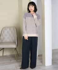 NHFAH41230 GIANNI LO GIUDICE(小さいサイズ)(メゾン ドゥ サンク) ミックスヤーンニット カーキ