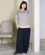 NHFAH41230 GIANNI LO GIUDICE(小さいサイズ)(メゾン ドゥ サンク) ミックスヤーンニット カーキ