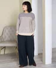 NHFAH41230 GIANNI LO GIUDICE(小さいサイズ)(メゾン ドゥ サンク) ミックスヤーンニット カーキ