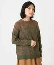 NHFAH41230 GIANNI LO GIUDICE(小さいサイズ)(メゾン ドゥ サンク) ミックスヤーンニット カーキ