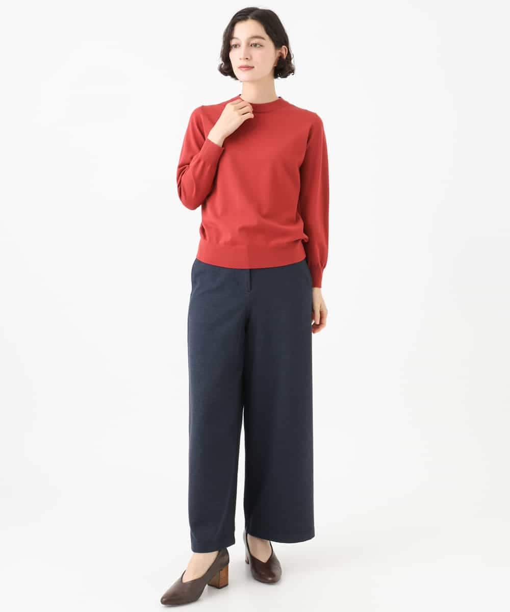 NHFAI80150 GIANNI LO GIUDICE(小さいサイズ)(メゾン ドゥ サンク) [アンサンブル対応]クルーネックニットプルオーバー ブルーグリーン