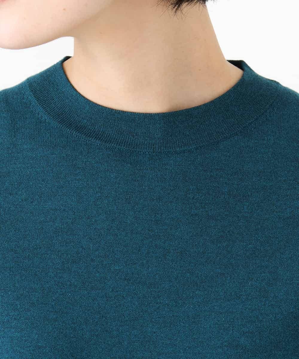NHFAI80150 GIANNI LO GIUDICE(小さいサイズ)(メゾン ドゥ サンク) [アンサンブル対応]クルーネックニットプルオーバー ブルーグリーン