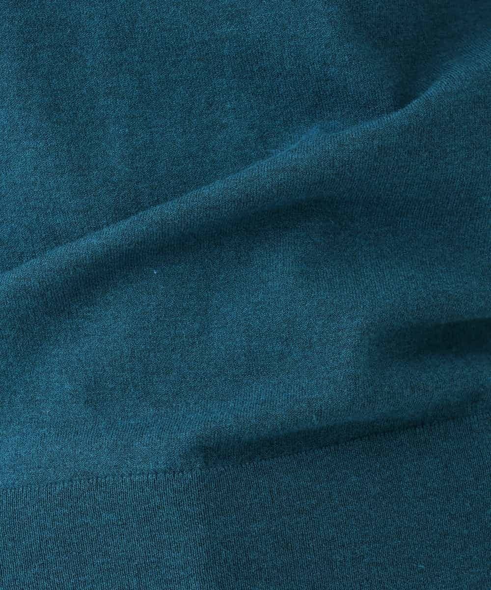 NHFAI80150 GIANNI LO GIUDICE(小さいサイズ)(メゾン ドゥ サンク) [アンサンブル対応]クルーネックニットプルオーバー ブルーグリーン