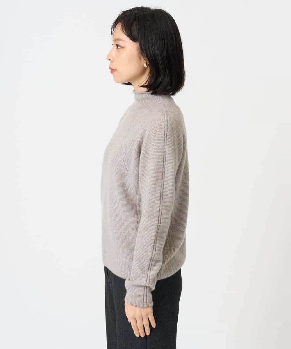 NHFAI86360 GIANNI LO GIUDICE(小さいサイズ)(メゾン ドゥ サンク) ピュアカシミヤハイネックプルオーバーニット ライトブルー