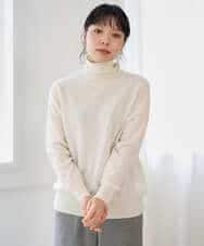 NHFAI87360 GIANNI LO GIUDICE(小さいサイズ)(メゾン ドゥ サンク) カシミヤハイネックニット ホワイト