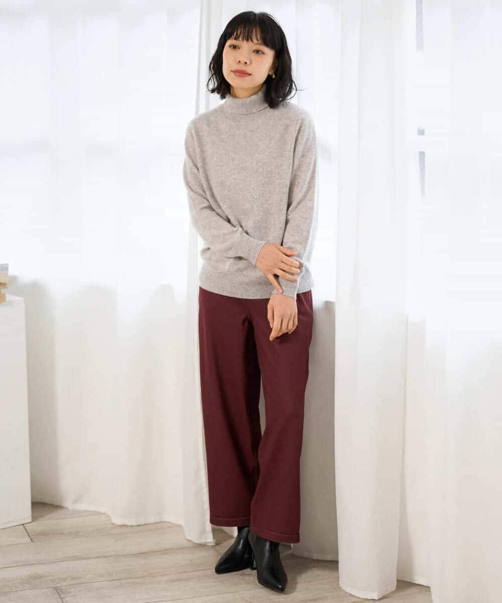 NHFAI87360 GIANNI LO GIUDICE(小さいサイズ)(メゾン ドゥ サンク) カシミヤハイネックニット ブラック