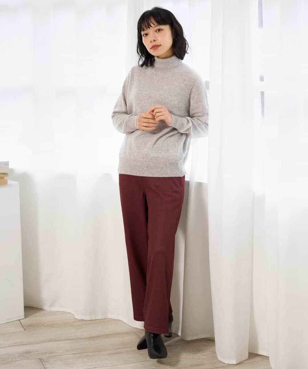 NHFAI87360 GIANNI LO GIUDICE(小さいサイズ)(メゾン ドゥ サンク) カシミヤハイネックニット ブラック