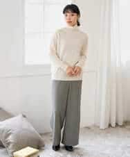 NHFAI87360 GIANNI LO GIUDICE(小さいサイズ)(メゾン ドゥ サンク) カシミヤハイネックニット ブラック