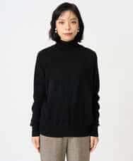 NHFAI87360 GIANNI LO GIUDICE(小さいサイズ)(メゾン ドゥ サンク) カシミヤハイネックニット ブラック