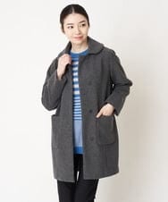 NHFAW01240 GIANNI LO GIUDICE(小さいサイズ)(メゾン ドゥ サンク) ボイルウールボーダーニット ブラック系