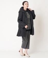 NHFAW01240 GIANNI LO GIUDICE(小さいサイズ)(メゾン ドゥ サンク) ボイルウールボーダーニット ブラック系