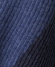 NHFAW10230 GIANNI LO GIUDICE(小さいサイズ)(メゾン ドゥ サンク) アゼ編みインターシャニットベスト ネイビー系