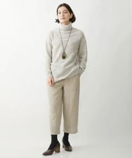 NHFAW20330 GIANNI LO GIUDICE(小さいサイズ)(メゾン ドゥ サンク) [日本製]ループヤーンタートルニット ベージュ