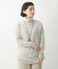 NHFAW20330 GIANNI LO GIUDICE(小さいサイズ)(メゾン ドゥ サンク) [日本製]ループヤーンタートルニット ベージュ