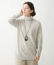 NHFAW20330 GIANNI LO GIUDICE(小さいサイズ)(メゾン ドゥ サンク) [日本製]ループヤーンタートルニット ベージュ