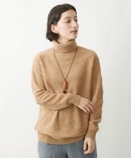 NHFAW20330 GIANNI LO GIUDICE(小さいサイズ)(メゾン ドゥ サンク) [日本製]ループヤーンタートルニット ベージュ