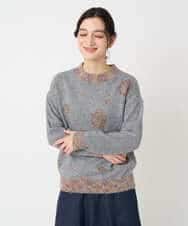 NHFCE53270 GIANNI LO GIUDICE(小さいサイズ)(メゾン ドゥ サンク) ドットインターシャニット グレー