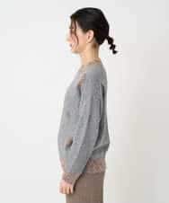 NHFCE53270 GIANNI LO GIUDICE(小さいサイズ)(メゾン ドゥ サンク) ドットインターシャニット グレー