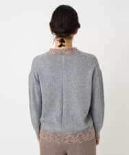 NHFCE53270 GIANNI LO GIUDICE(小さいサイズ)(メゾン ドゥ サンク) ドットインターシャニット グレー