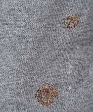 NHFCE53270 GIANNI LO GIUDICE(小さいサイズ)(メゾン ドゥ サンク) ドットインターシャニット グレー