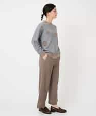 NHFCE53270 GIANNI LO GIUDICE(小さいサイズ)(メゾン ドゥ サンク) ドットインターシャニット グレー