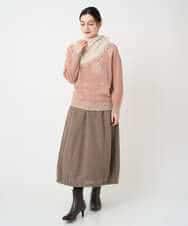 NHFCE53270 GIANNI LO GIUDICE(小さいサイズ)(メゾン ドゥ サンク) ドットインターシャニット グレー