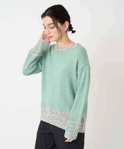 NHFCF50250 GIANNI LO GIUDICE(小さいサイズ) カスリパネルボーダーニット