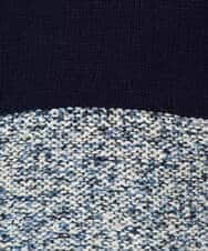 NHFCF50250 GIANNI LO GIUDICE(小さいサイズ)(メゾン ドゥ サンク) カスリパネルボーダーニット グリーン