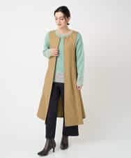 NHFCF50250 GIANNI LO GIUDICE(小さいサイズ)(メゾン ドゥ サンク) カスリパネルボーダーニット グリーン