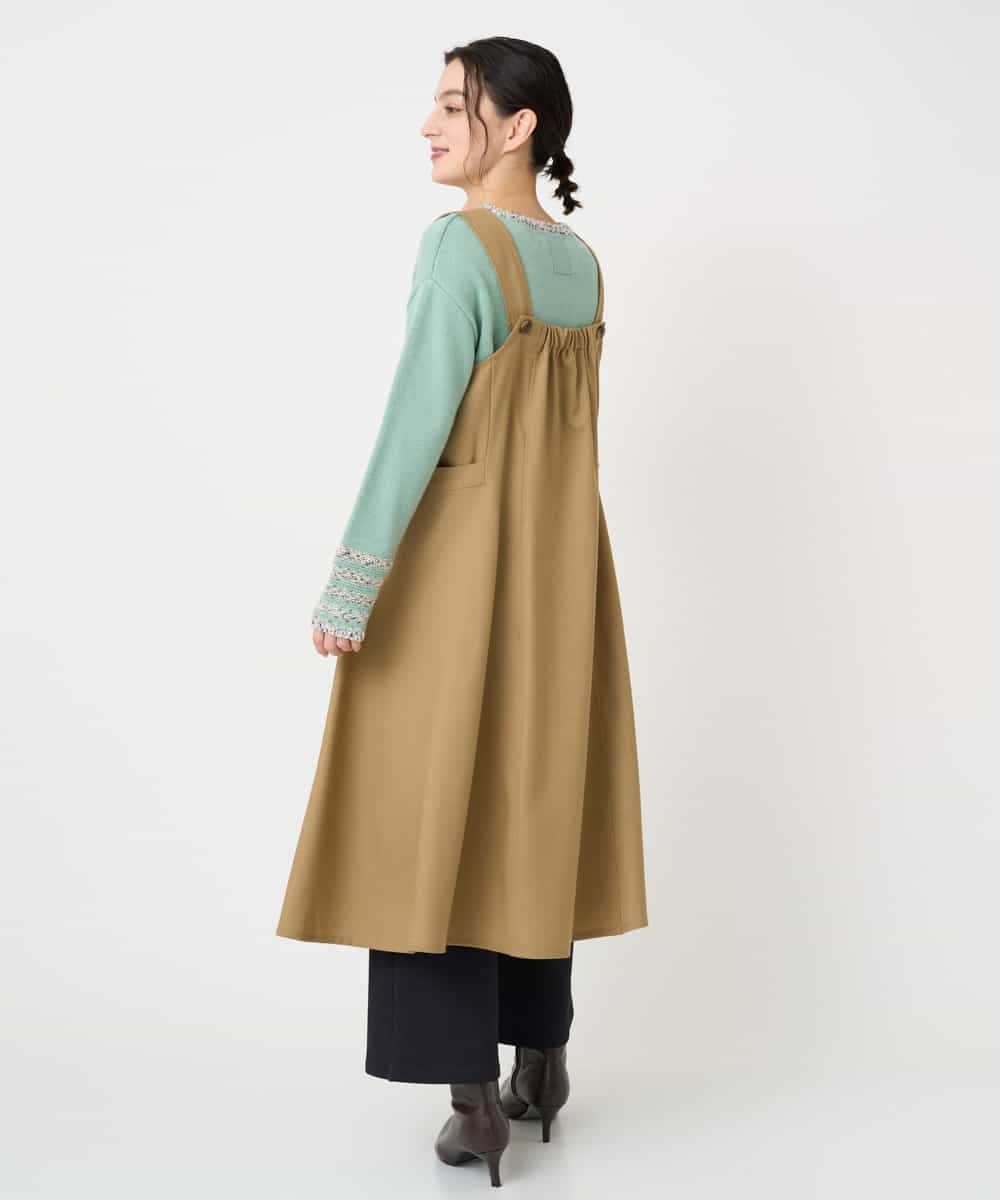 NHFCF50250 GIANNI LO GIUDICE(小さいサイズ)(メゾン ドゥ サンク) カスリパネルボーダーニット グリーン