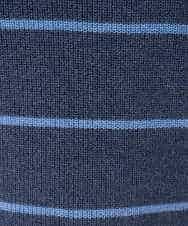 NHFCF61200 GIANNI LO GIUDICE(小さいサイズ)(メゾン ドゥ サンク) パネルボーダーニット ブルー