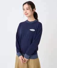 NHFCF62200 GIANNI LO GIUDICE(小さいサイズ)(メゾン ドゥ サンク) 配色デザインポケットニット ネイビー