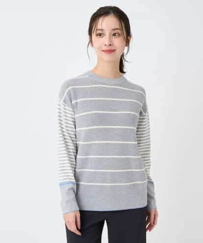 NHFCF63200  パネルボーダーニット