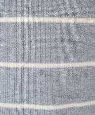 NHFCF63200 GIANNI LO GIUDICE(小さいサイズ)(メゾン ドゥ サンク) パネルボーダーニット ライトグレー