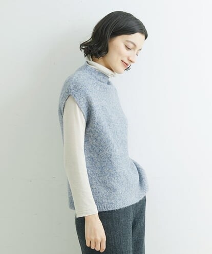 クリスチャンオジャール 大きいサイズ ロング丈 ベスト ジレ サイズ13