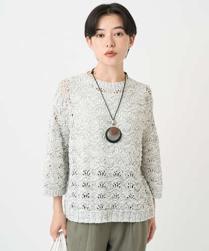 NHFEB40260 GIANNI LO GIUDICE(小さいサイズ) テープヤーンプルオーバーニット