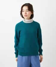 NHFED11260 GIANNI LO GIUDICE(小さいサイズ)(メゾン ドゥ サンク) コットン杢ニット ライトグリーン