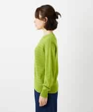 NHFED11260 GIANNI LO GIUDICE(小さいサイズ)(メゾン ドゥ サンク) コットン杢ニット ライトグリーン