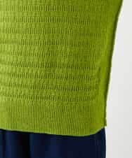 NHFED11260 GIANNI LO GIUDICE(小さいサイズ)(メゾン ドゥ サンク) コットン杢ニット ライトグリーン