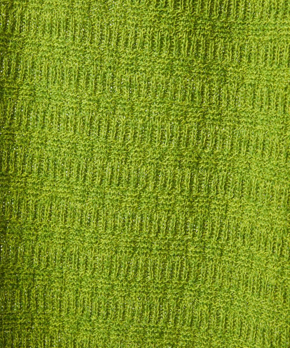 NHFED11260 GIANNI LO GIUDICE(小さいサイズ)(メゾン ドゥ サンク) コットン杢ニット ライトグリーン