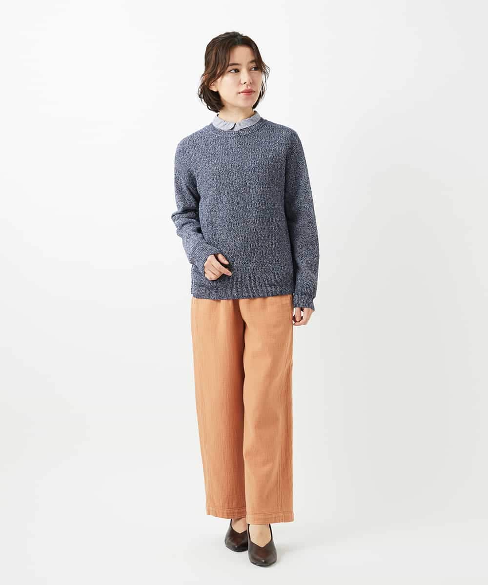 NHFED11260 GIANNI LO GIUDICE(小さいサイズ)(メゾン ドゥ サンク) コットン杢ニット ライトグリーン